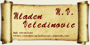 Mladen Veledinović vizit kartica
